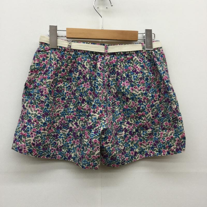 ビームス BEAMS パンツ ショートパンツ 花柄 ベージュ / ベージュ / X 青 / ブルー / X 桃 / ピンク / X 緑 / グリーン / レディース USED 古着 中古 10035919