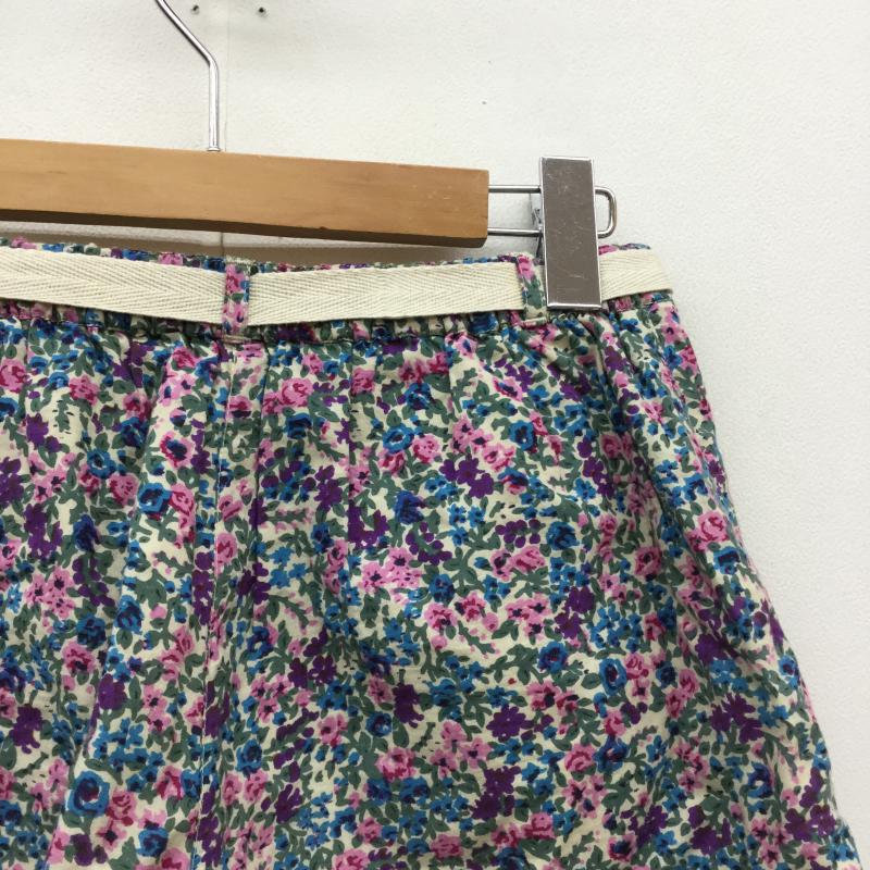ビームス BEAMS パンツ ショートパンツ 花柄 ベージュ / ベージュ / X 青 / ブルー / X 桃 / ピンク / X 緑 / グリーン / レディース USED 古着 中古 10035919
