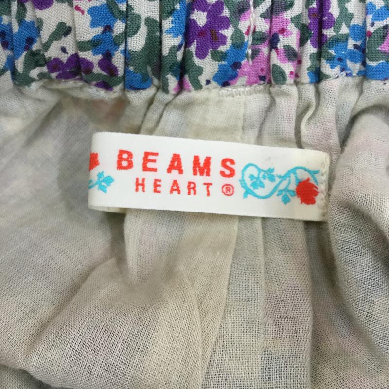 ビームス BEAMS パンツ ショートパンツ 花柄 ベージュ / ベージュ / X 青 / ブルー / X 桃 / ピンク / X 緑 / グリーン / レディース USED 古着 中古 10035919