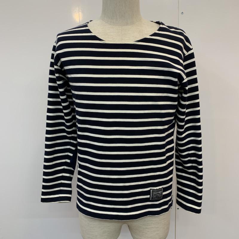 ネイバーフッド NEIGHBORHOOD カットソー 長袖 ロンT ボーダー M ボーダー柄 白 / ホワイト / X 紺 / ネイビー / メンズ USED 古着 中古 10036083