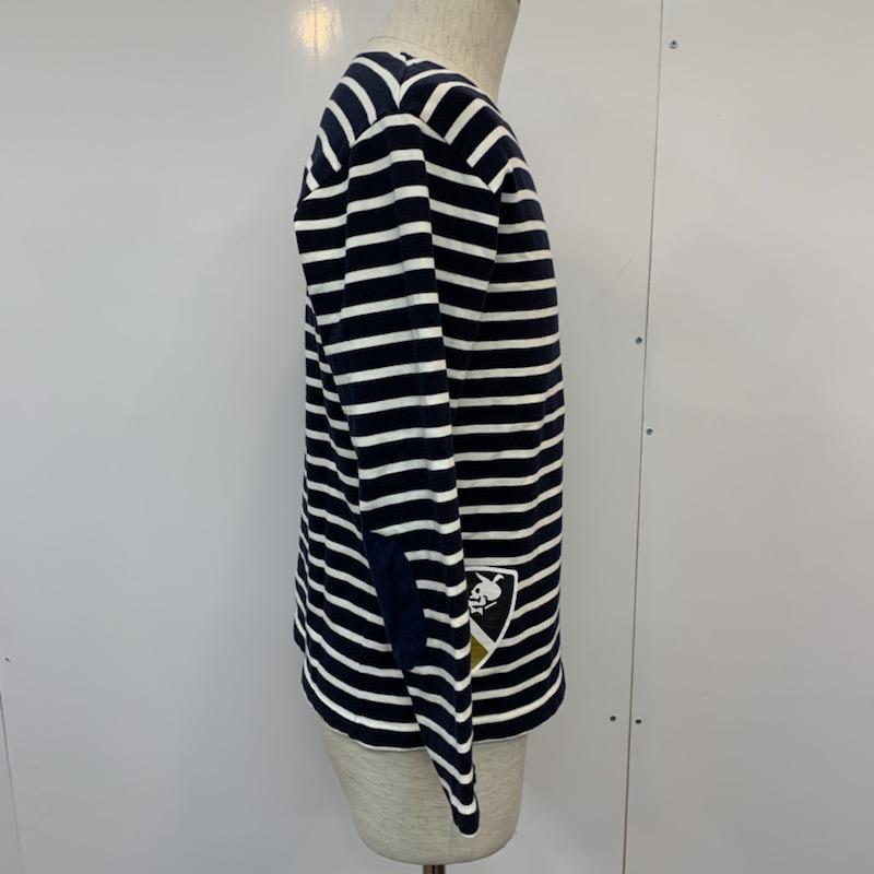 ネイバーフッド NEIGHBORHOOD カットソー 長袖 ロンT ボーダー M ボーダー柄 白 / ホワイト / X 紺 / ネイビー / メンズ USED 古着 中古 10036083