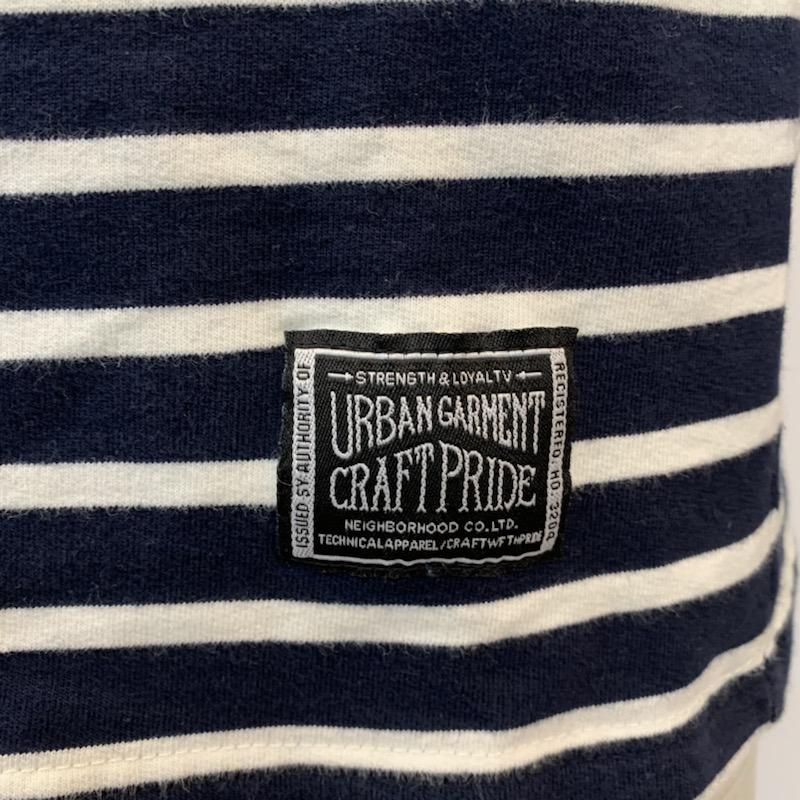 ネイバーフッド NEIGHBORHOOD カットソー 長袖 ロンT ボーダー M ボーダー柄 白 / ホワイト / X 紺 / ネイビー / メンズ USED 古着 中古 10036083