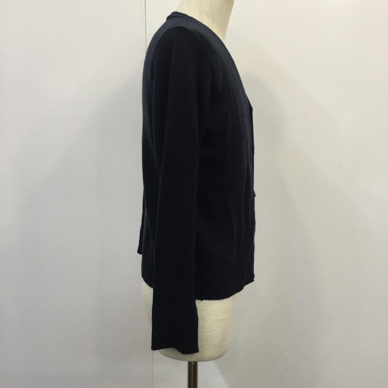 チャオパニック CIAOPANIC カーディガン 長袖 M ワンポイント 紺 / ネイビー / メンズ USED 古着 中古 10036182