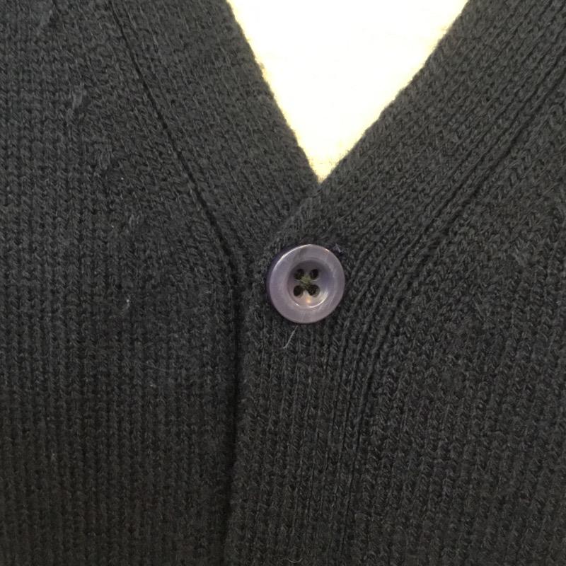 チャオパニック CIAOPANIC カーディガン 長袖 M ワンポイント 紺 / ネイビー / メンズ USED 古着 中古 10036182