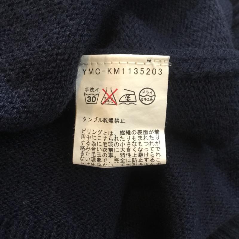 チャオパニック CIAOPANIC カーディガン 長袖 M ワンポイント 紺 / ネイビー / メンズ USED 古着 中古 10036182