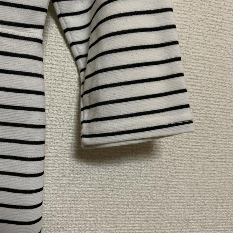 リップサービス LIPSERVICE カットソー 七分袖 ロングカットソー/チュニック 9 ボーダー柄 白 / ホワイト / X 黒 / ブラック / レディース USED 古着 中古 10036441