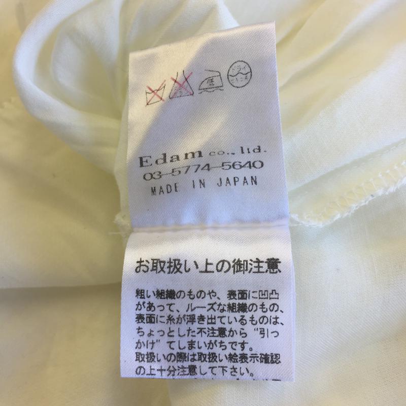 グリード GREED シャツ、ブラウス 七分袖 M 花柄 白 / ホワイト / レディース USED 古着 中古 10036489