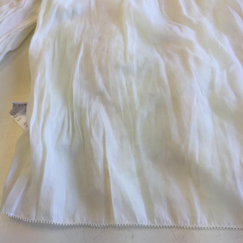 グリード GREED シャツ、ブラウス 七分袖 M 花柄 白 / ホワイト / レディース USED 古着 中古 10036489
