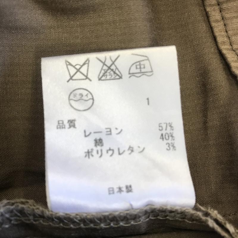 クミキョク KUMIKYOKU パンツ スラックス S ストライプ 茶 / ブラウン / レディース USED 古着 中古 10036513