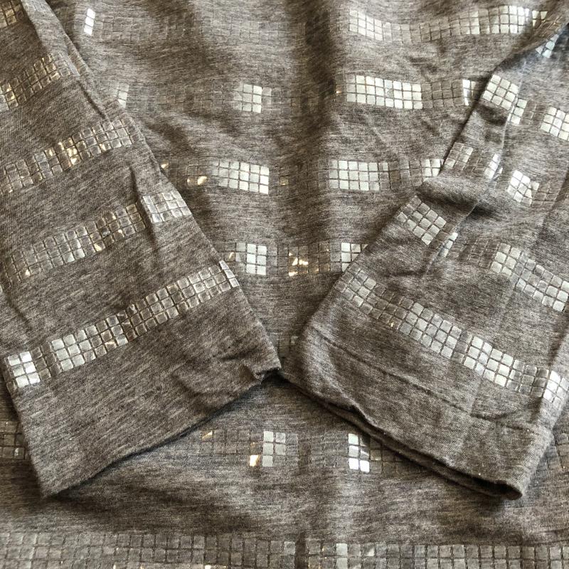 サカイ ラック sacai luck ワンピース ミニスカート カットソーワンピース リネン混 2 無地 X  灰 / グレー /  レディース USED 古着 中古 10036529