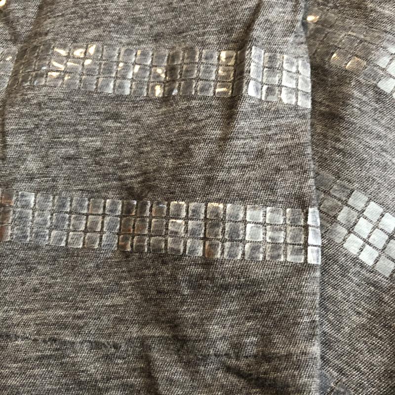 サカイ ラック sacai luck ワンピース ミニスカート カットソーワンピース リネン混 2 無地 X  灰 / グレー /  レディース USED 古着 中古 10036529