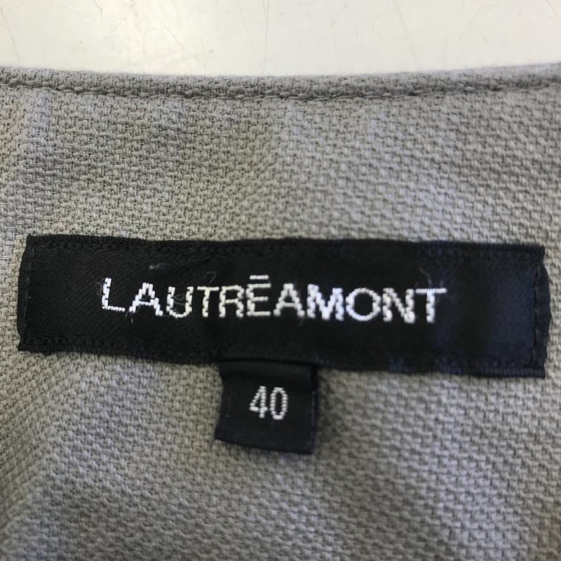 ロートレ・アモン LAUTREAMONT パンツ スラックス ワイドパンツ 40 無地 ベージュ / ベージュ / レディース USED 古着 中古 10036573