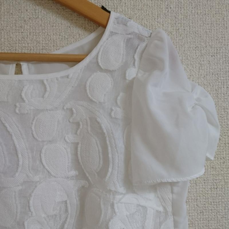 ペイトンプレイス PEYTONPLACE シャツ、ブラウス 半袖 M 無地 X 白 / ホワイト / レディース USED 古着 中古 10036683