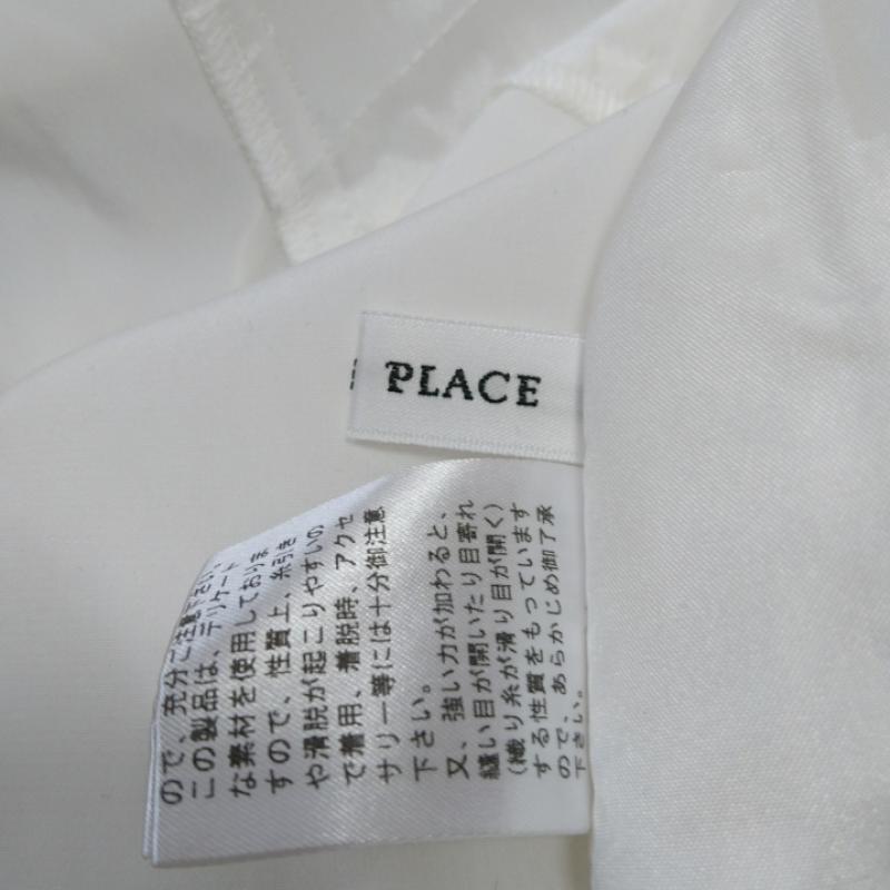 ペイトンプレイス PEYTONPLACE シャツ、ブラウス 半袖 M 無地 X 白 / ホワイト / レディース USED 古着 中古 10036683