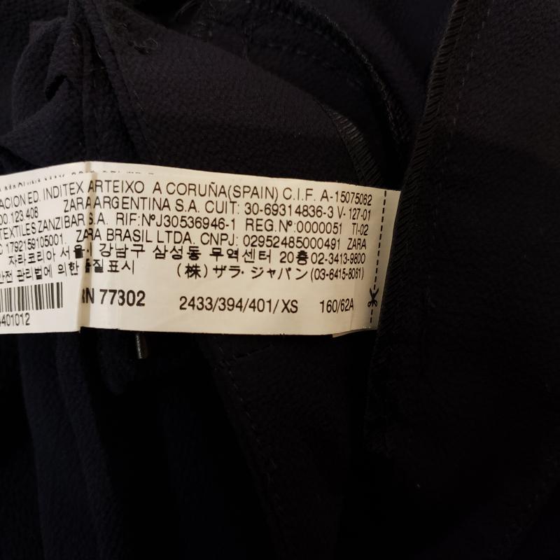 ザラベーシック ZARA BASIC パンツ ショートパンツ XS 無地 紺 / ネイビー / レディース USED 古着 中古 10036761