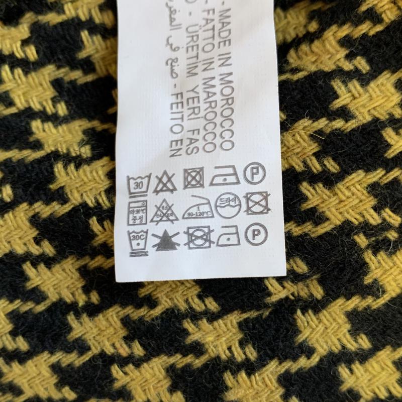 ザラティーアールエフ ZARA TRF パンツ ショートパンツ L 千鳥格子 黒 / ブラック / X 黄 / イエロー / レディース USED 古着 中古 10036764