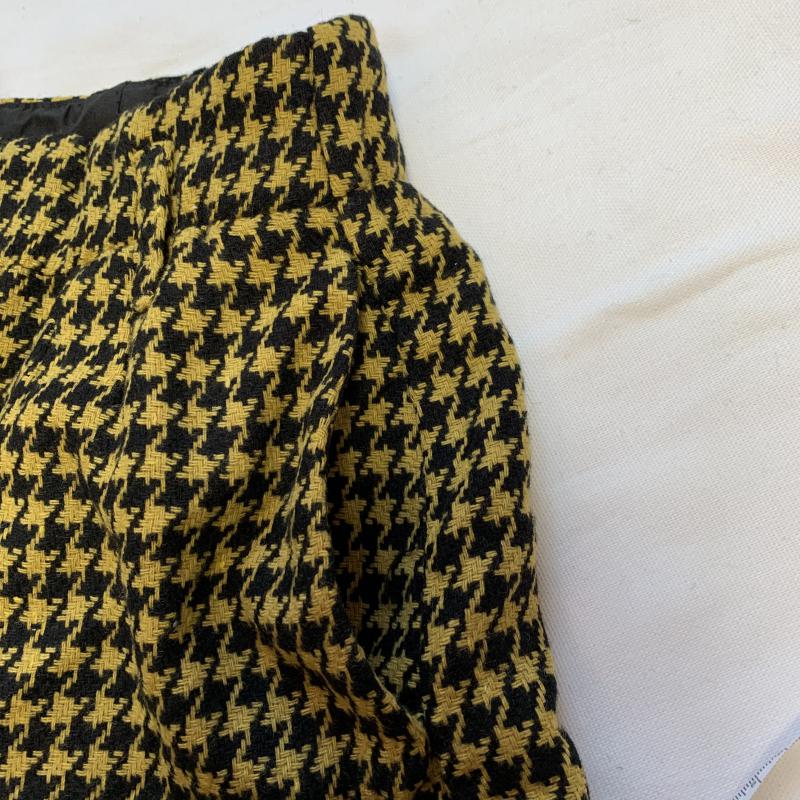 ザラティーアールエフ ZARA TRF パンツ ショートパンツ L 千鳥格子 黒 / ブラック / X 黄 / イエロー / レディース USED 古着 中古 10036764
