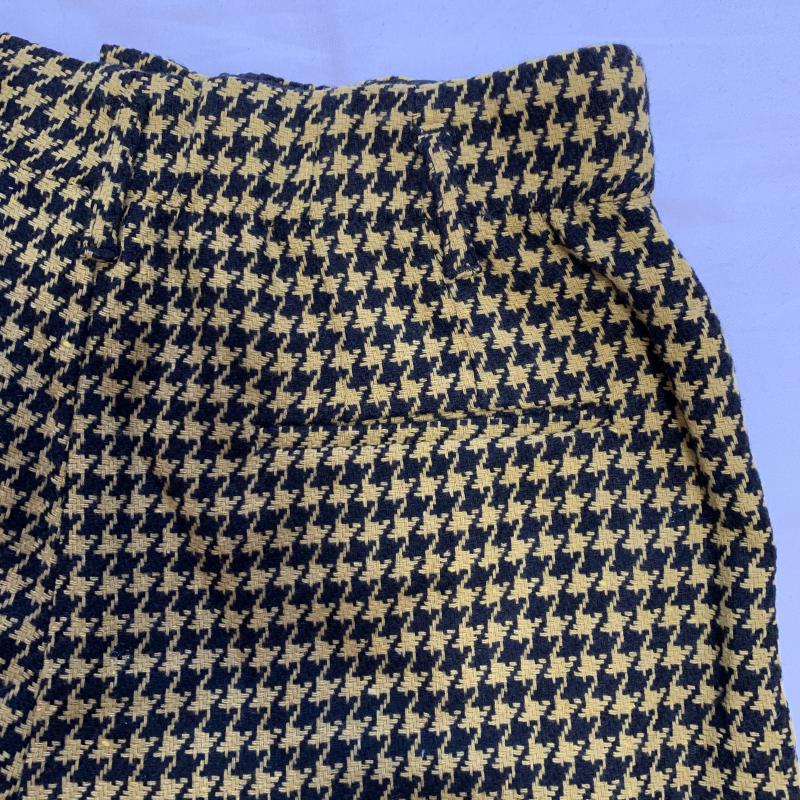 ザラティーアールエフ ZARA TRF パンツ ショートパンツ L 千鳥格子 黒 / ブラック / X 黄 / イエロー / レディース USED 古着 中古 10036764