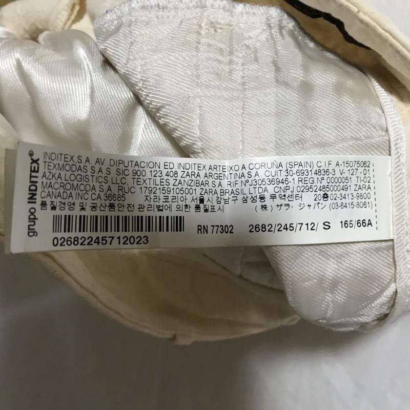 ザラベーシック ZARA BASIC パンツ ショートパンツ S 総柄 白 / ホワイト / レディース USED 古着 中古 10036771