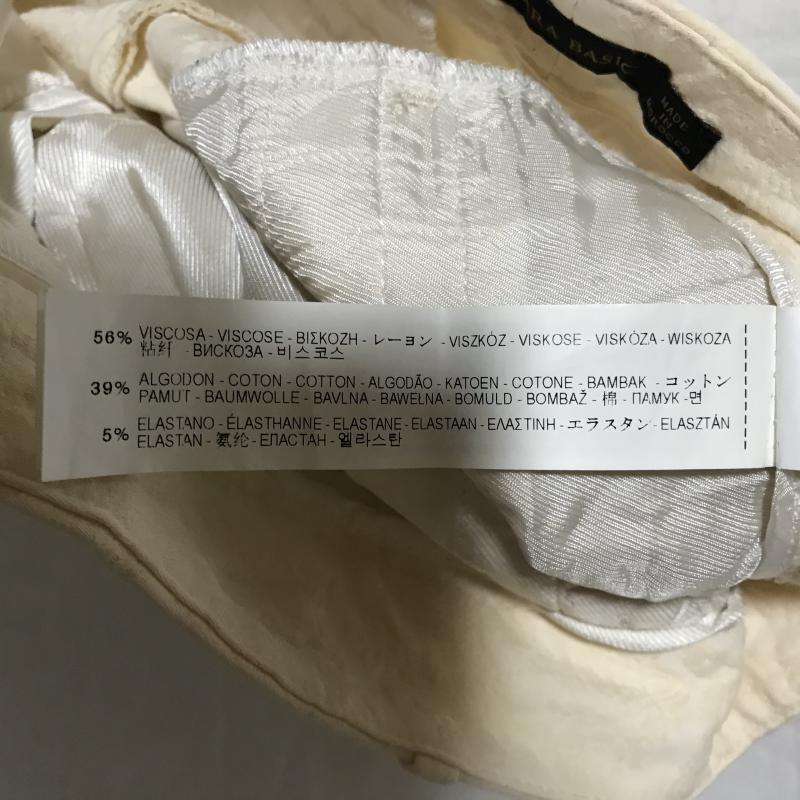 ザラベーシック ZARA BASIC パンツ ショートパンツ S 総柄 白 / ホワイト / レディース USED 古着 中古 10036771
