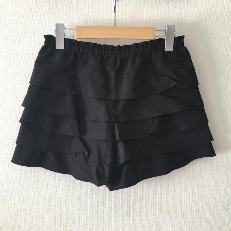 マルティーク martique パンツ ショートパンツ フリル 36 無地 黒 / ブラック / レディース USED 古着 中古 10036908