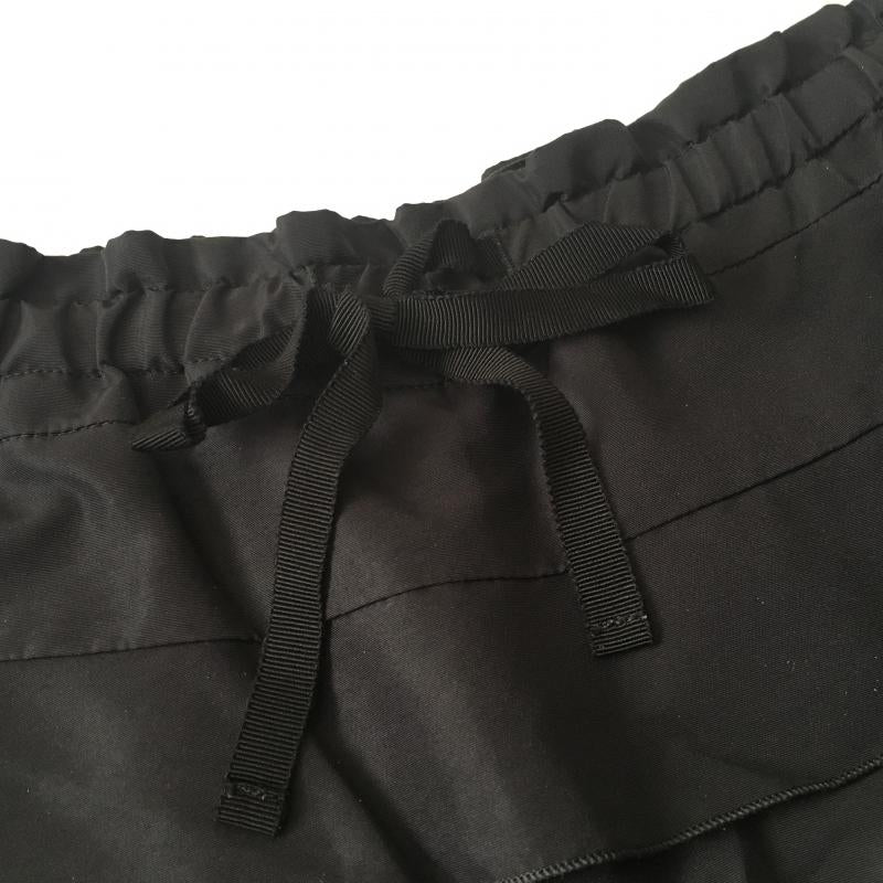 マルティーク martique パンツ ショートパンツ フリル 36 無地 黒 / ブラック / レディース USED 古着 中古 10036908