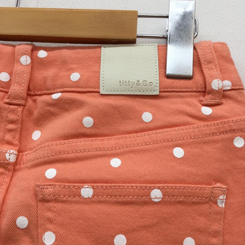 ティティーアンドコー titty&Co. ボトムス ボトムス 七分丈パンツ S ドット 桃 / ピンク / X 白 / ホワイト / レディース USED 古着 中古 10037010