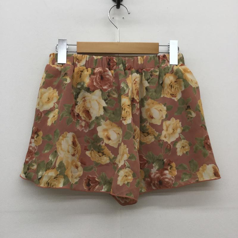 リエンダ rienda パンツ ショートパンツ S 花柄 桃 / ピンク / レディース USED 古着 中古 10037050
