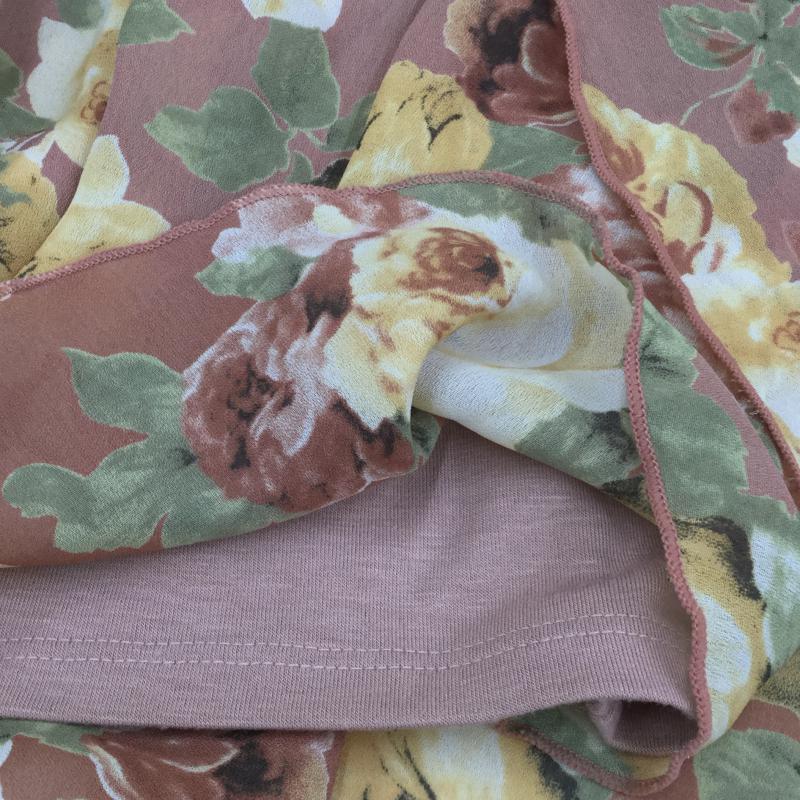 リエンダ rienda パンツ ショートパンツ S 花柄 桃 / ピンク / レディース USED 古着 中古 10037050
