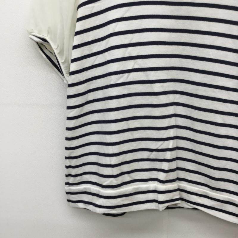 ローリーズファーム LOWRYS FARM カットソー 半袖 M ボーダー柄 白 / ホワイト / X 紺 / ネイビー /  レディース USED 古着 中古 10037452