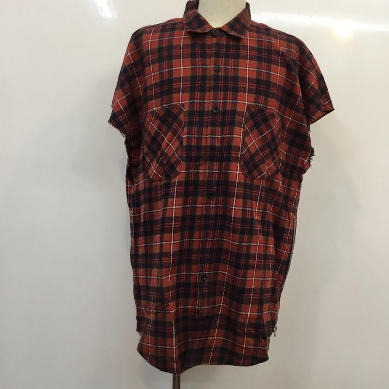 フィアーオブゴッド Fear of God シャツ、ブラウス 半袖 半袖フランネルシャツ XL チェック マルチカラー / マルチカラー / メンズ USED 古着 中古 10037519