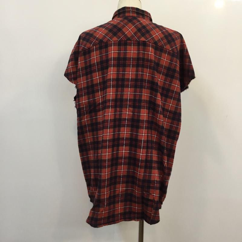 フィアーオブゴッド Fear of God シャツ、ブラウス 半袖 半袖フランネルシャツ XL チェック マルチカラー / マルチカラー / メンズ USED 古着 中古 10037519