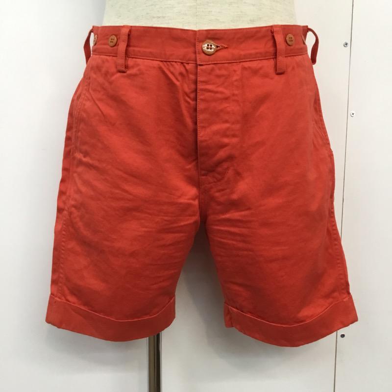 ゴールド GOLD パンツ ショートパンツ ハーフパンツ 短パン M 無地 橙 / オレンジ / メンズ USED 古着 中古 10037653