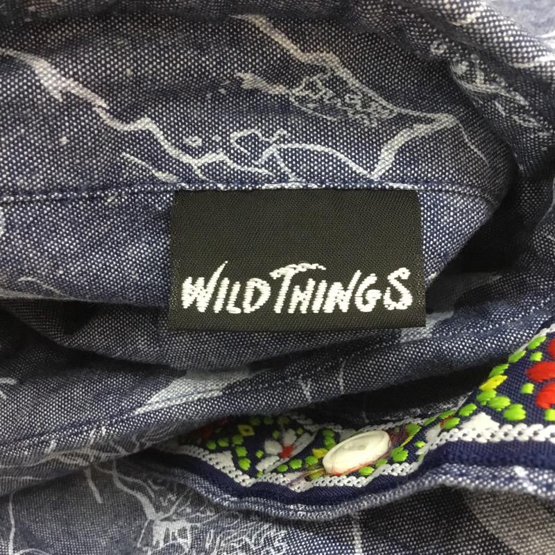 ワイルドシングス WILD THINGS シャツ、ブラウス 半袖 クライマー プリント シャンブレー シャツ チロリアンテープ S 総柄 マルチカラー / マルチカラー / メンズ USED 古着 中古 10038120
