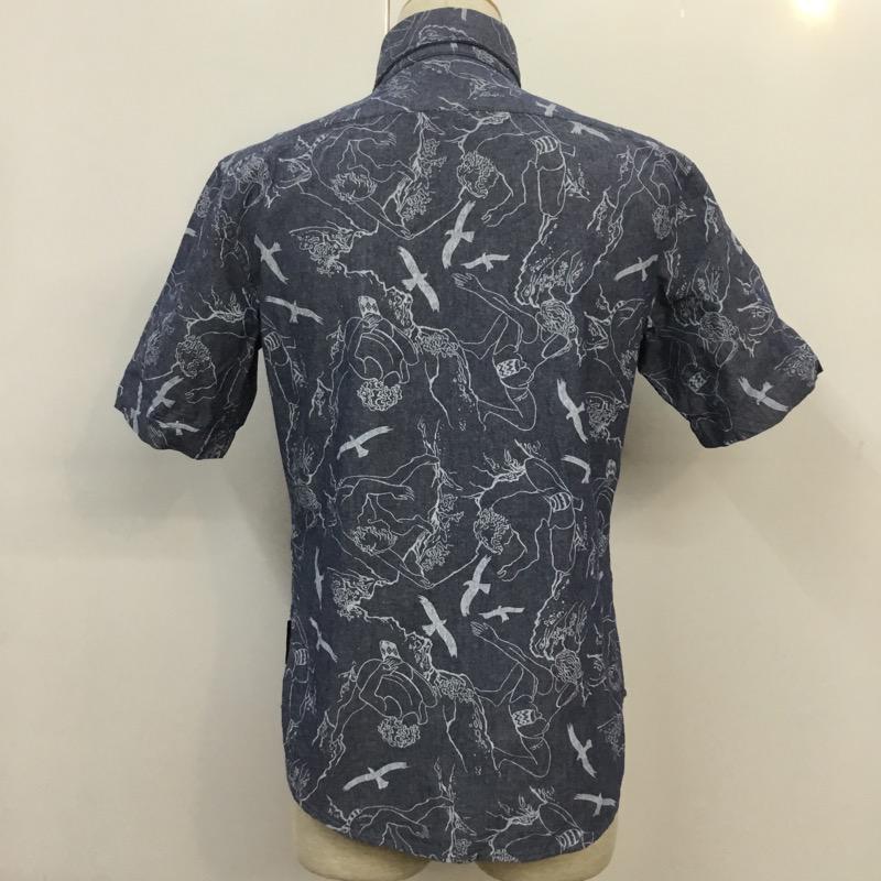 ワイルドシングス WILD THINGS シャツ、ブラウス 半袖 クライマー プリント シャンブレー シャツ チロリアンテープ S 総柄 マルチカラー / マルチカラー / メンズ USED 古着 中古 10038120