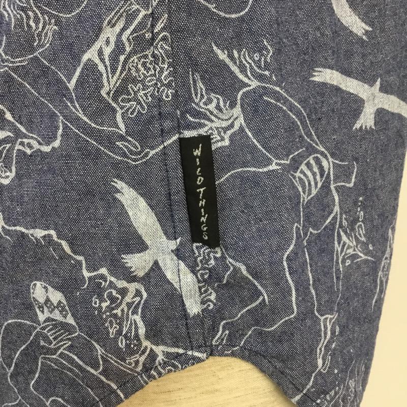 ワイルドシングス WILD THINGS シャツ、ブラウス 半袖 クライマー プリント シャンブレー シャツ チロリアンテープ S 総柄 マルチカラー / マルチカラー / メンズ USED 古着 中古 10038120