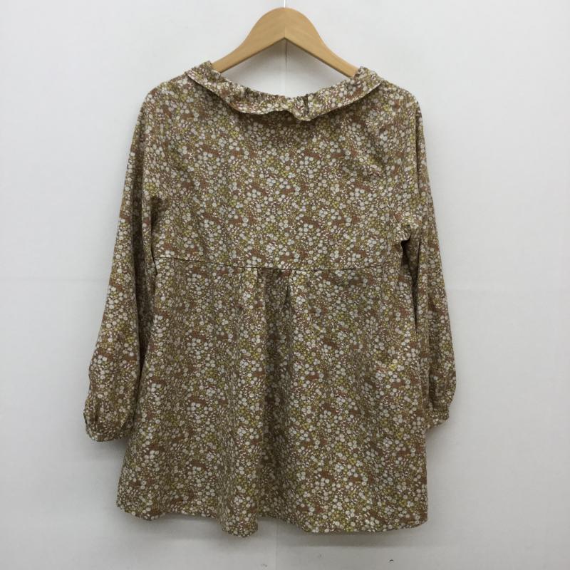 アースミュージックアンドエコロジー earth music&ecology カットソー 長袖 花柄 茶 / ブラウン /  レディース USED 古着 中古 10038340