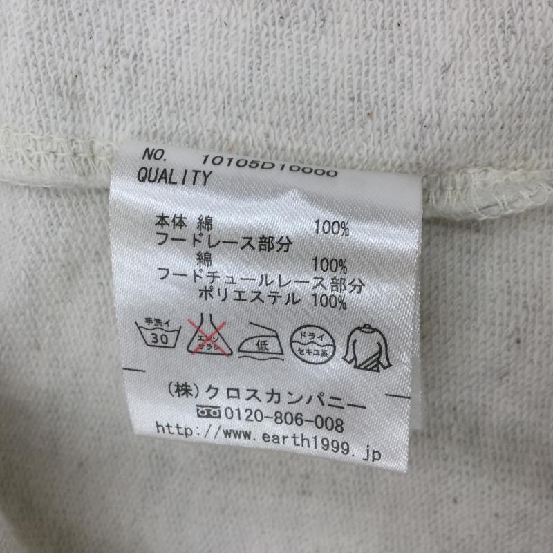 アースミュージックアンドエコロジー earth music&ecology パーカー 半袖 S 白 / ホワイト / レディース USED 古着 中古 10038397
