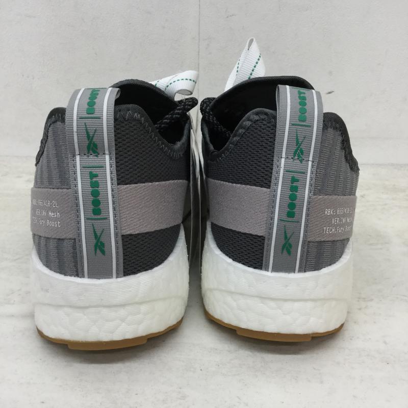 リーボック Reebok スニーカー スニーカー ×ADIDAS SOLE FURY X BOOST ソールフューリーブースト FW0166 28.0cm ロゴ、文字 灰 / グレー / X 緑 / グリーン / メンズ USED 古着 中古 10038606