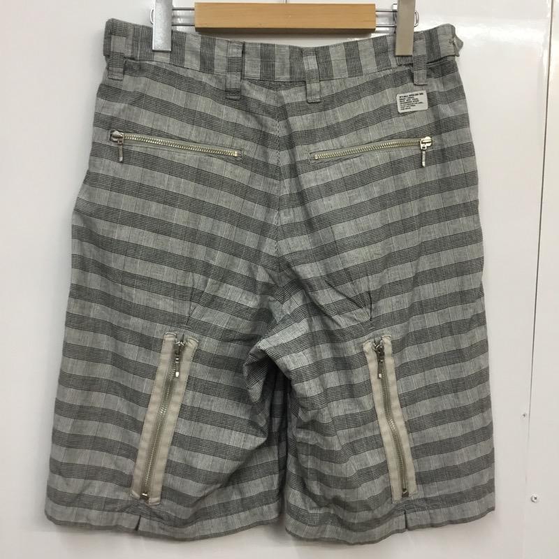 ダブルタップス W)TAPS パンツ ショートパンツ チェック S チェック 灰 / グレー / メンズ USED 古着 中古 10038630