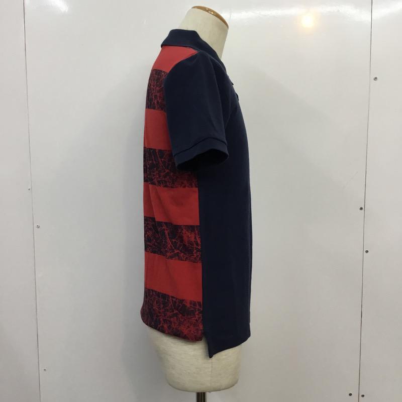 ビラボン BILLABONG ポロシャツ 半袖 S 赤 / レッド / X 紺 / ネイビー / メンズ USED 古着 中古 10038684