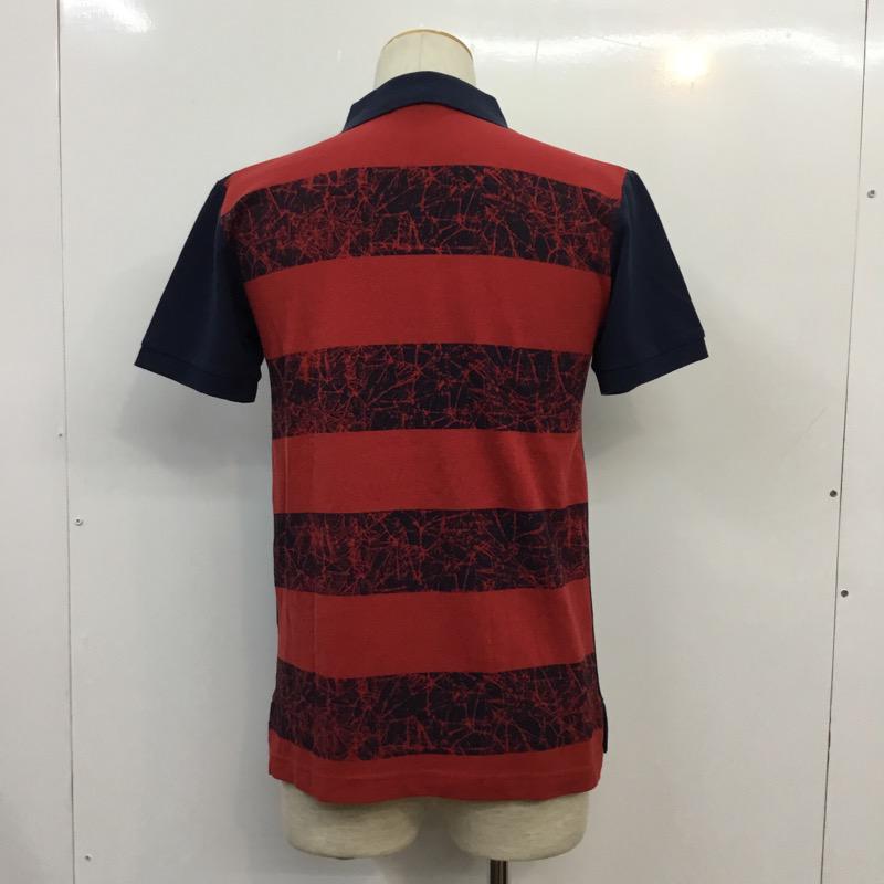 ビラボン BILLABONG ポロシャツ 半袖 S 赤 / レッド / X 紺 / ネイビー / メンズ USED 古着 中古 10038684