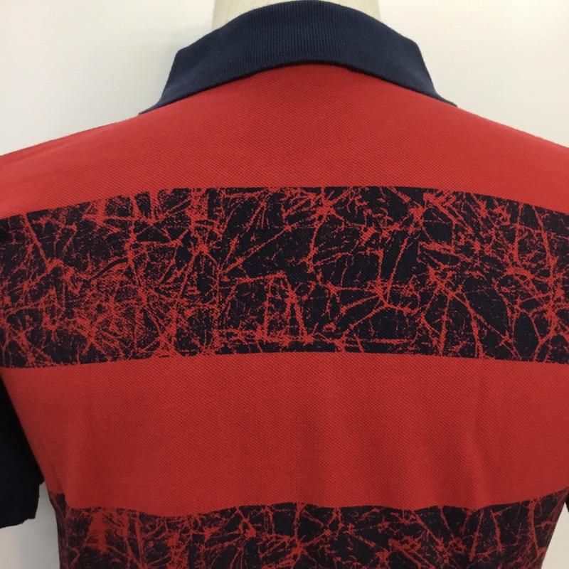 ビラボン BILLABONG ポロシャツ 半袖 S 赤 / レッド / X 紺 / ネイビー / メンズ USED 古着 中古 10038684
