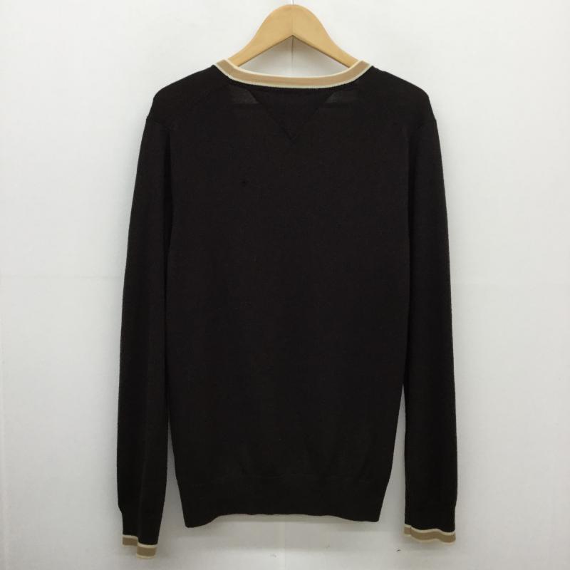 トミーヒルフィガー TOMMY HILFIGER カーディガン 長袖 M 茶 / ブラウン / X ベージュ / ベージュ / メンズ USED 古着 中古 10038709