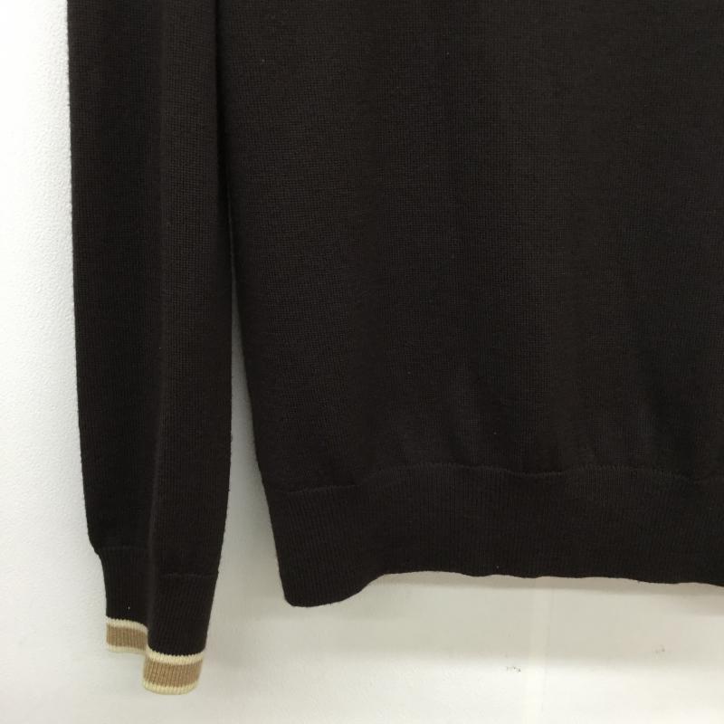 トミーヒルフィガー TOMMY HILFIGER カーディガン 長袖 M 茶 / ブラウン / X ベージュ / ベージュ / メンズ USED 古着 中古 10038709