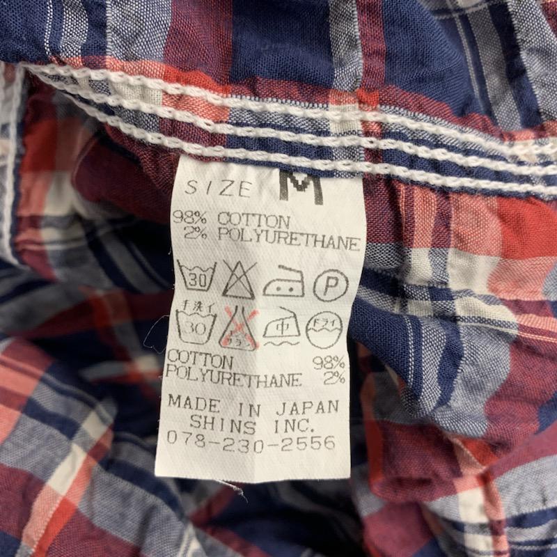 ドゥニーム Denime シャツ、ブラウス 半袖 チェックシャツ 半袖 M チェック マルチカラー / マルチカラー / メンズ USED 古着 中古 10038751