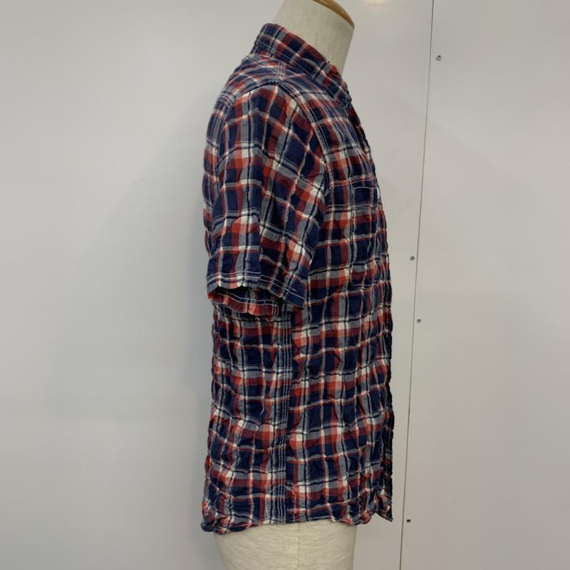 ドゥニーム Denime シャツ、ブラウス 半袖 チェックシャツ 半袖 M チェック マルチカラー / マルチカラー / メンズ USED 古着 中古 10038751