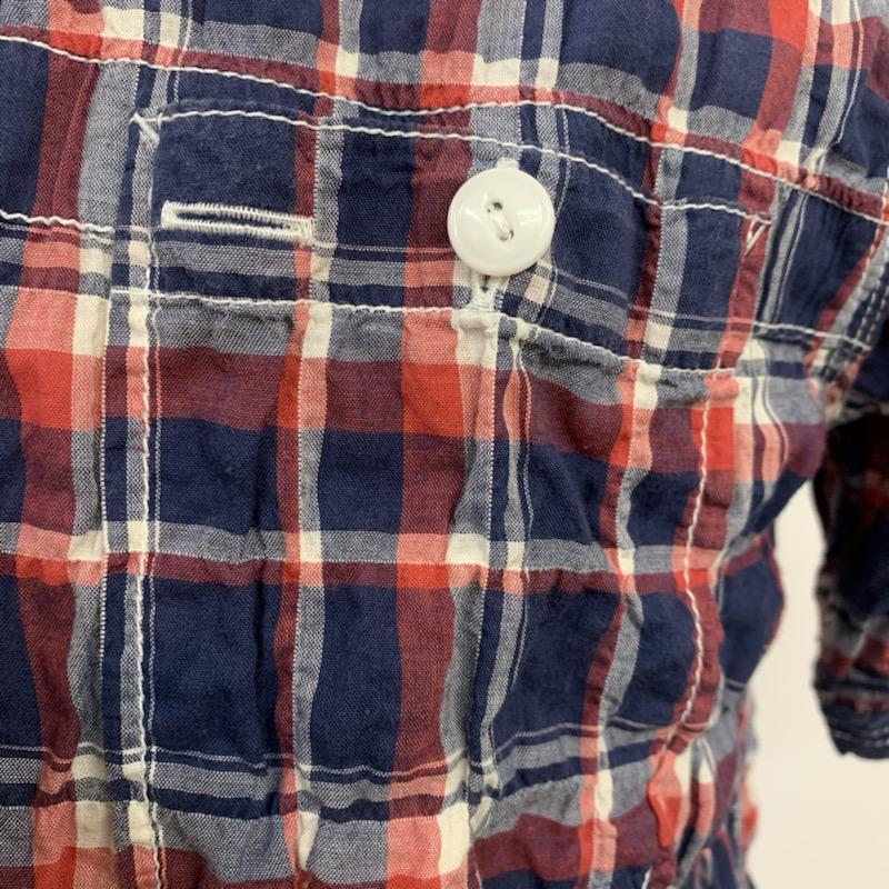 ドゥニーム Denime シャツ、ブラウス 半袖 チェックシャツ 半袖 M チェック マルチカラー / マルチカラー / メンズ USED 古着 中古 10038751