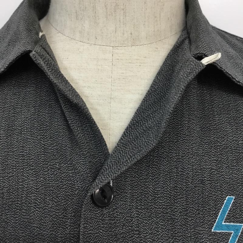 スティーム アンド スレッド Steam and Thread シャツ、ブラウス 長袖 S ロゴ、文字 灰 / グレー / メンズ USED 古着 中古 10038759