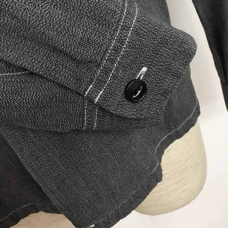 スティーム アンド スレッド Steam and Thread シャツ、ブラウス 長袖 S ロゴ、文字 灰 / グレー / メンズ USED 古着 中古 10038759